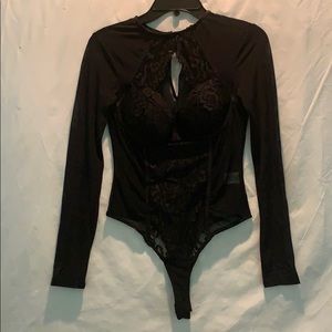 Black lace bodysuit